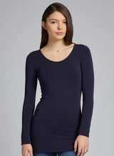 Bamboo Long Sleeve Scoop Neck