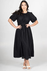 Cotton Cap-Sleeve Dress