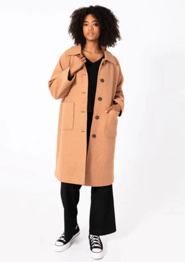 Relaxed Straight Overcoat