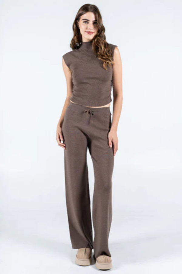 Tie Front Wide Leg Pant