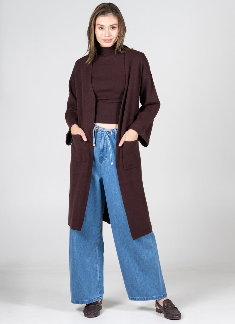 Knit Long Cardigan