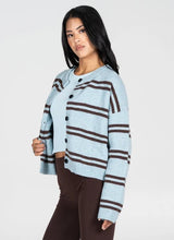 Nicole Stripe Crop Cardigan