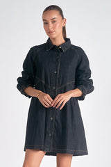 Long Sleeve Button Down Dress