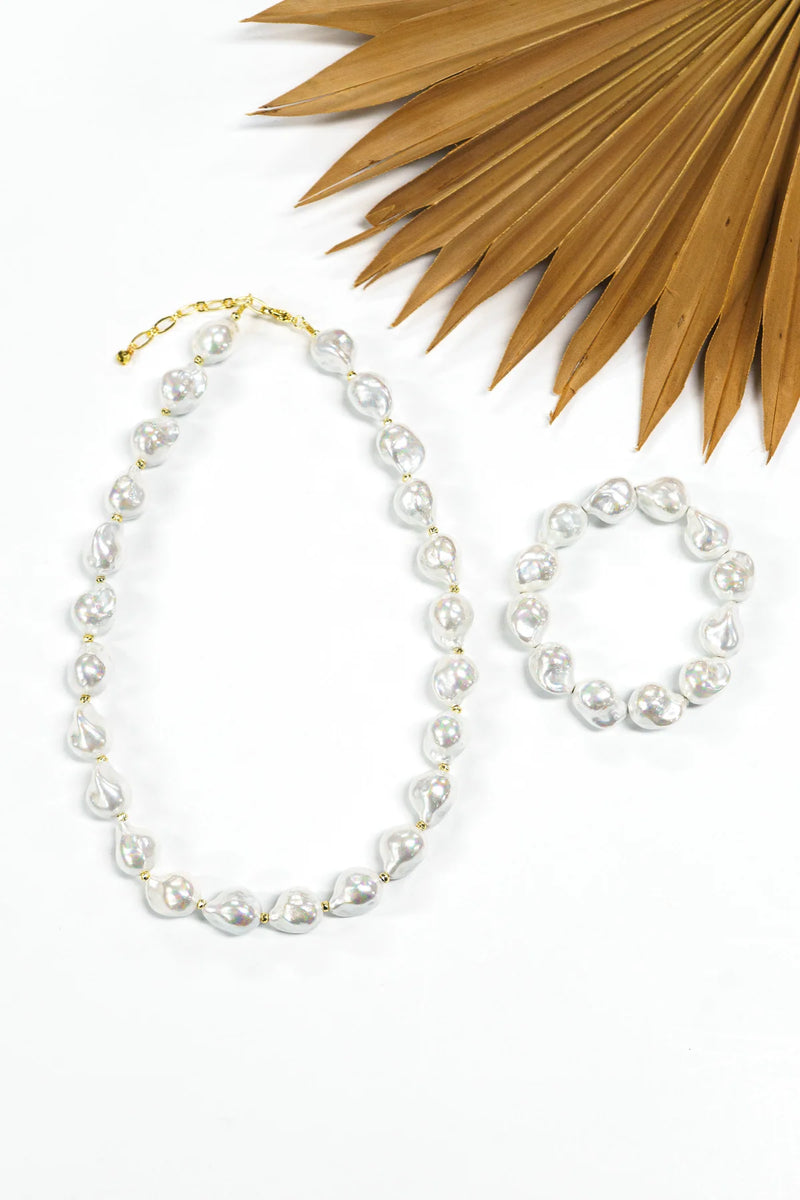 Tidefall Shell Pearl Braclet