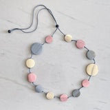 Wooden Round Disk Necklace