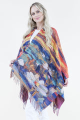Water Lilies Ruana Wrap