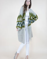 Zig Zac Bishop Sleeve Cardigan