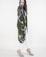 Partial Eyelash Camo Cardigan