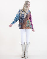 Flowers & Crochet Crew Neck Sweater