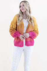 Scales Pattern Gradient Cardigan