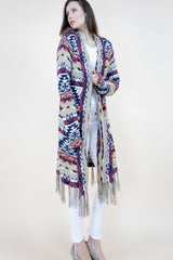 Aztec Bohemian Stripe Cardigan