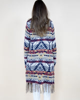 Aztec Bohemian Stripe Cardigan