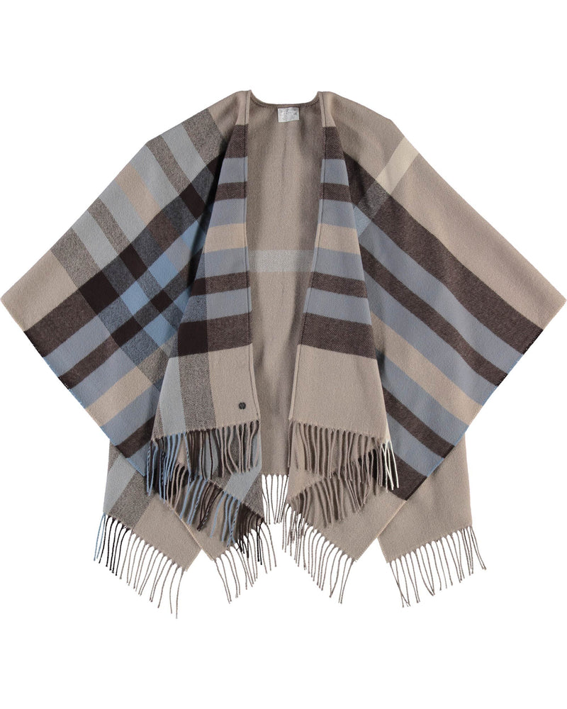 Plaid Ruana