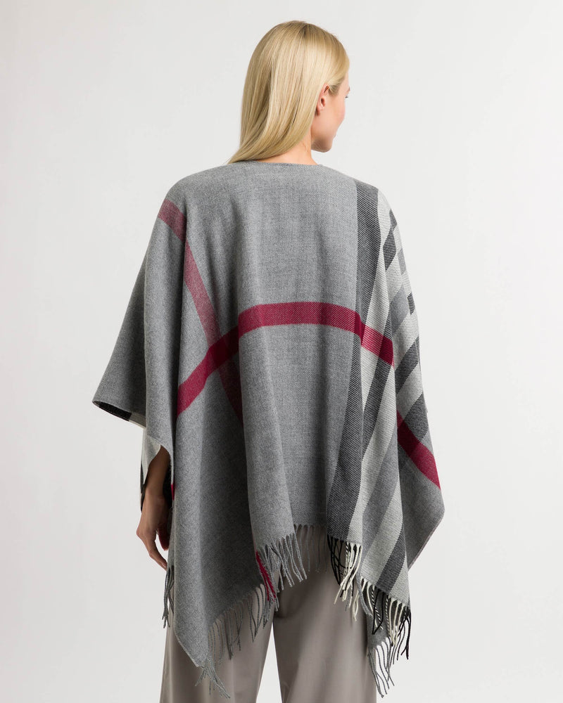 Plaid Ruana