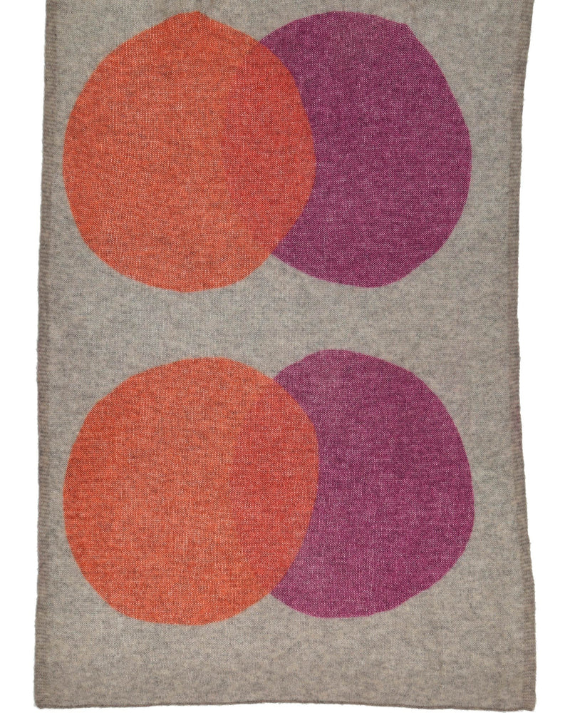 Knitted Scarf with XL Dots