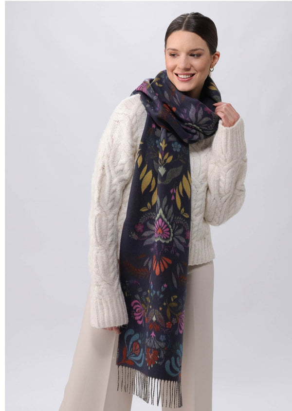 Midnight Floral Scarf