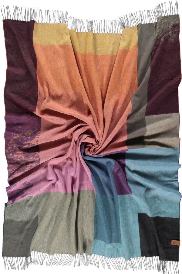 Abstract Cashmink Throw