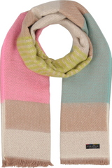 Blocks & Stripes Boucle Eco Scarf