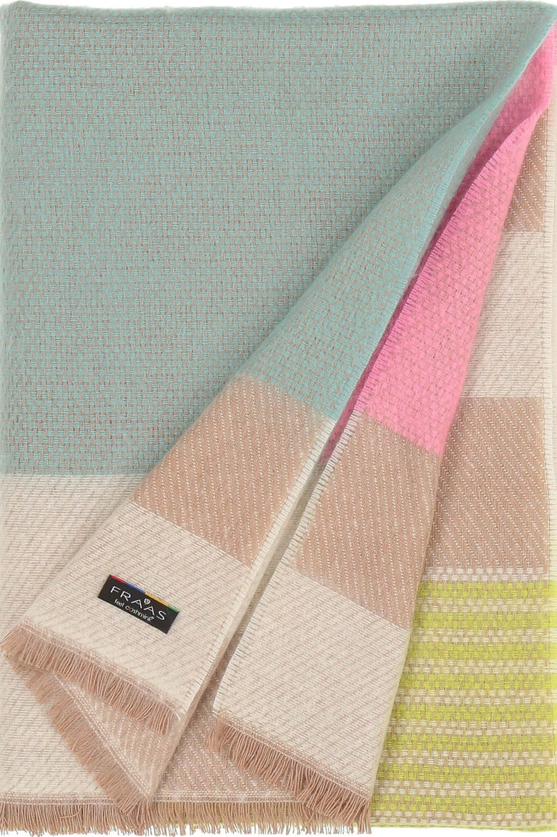 Blocks & Stripes Boucle Eco Scarf