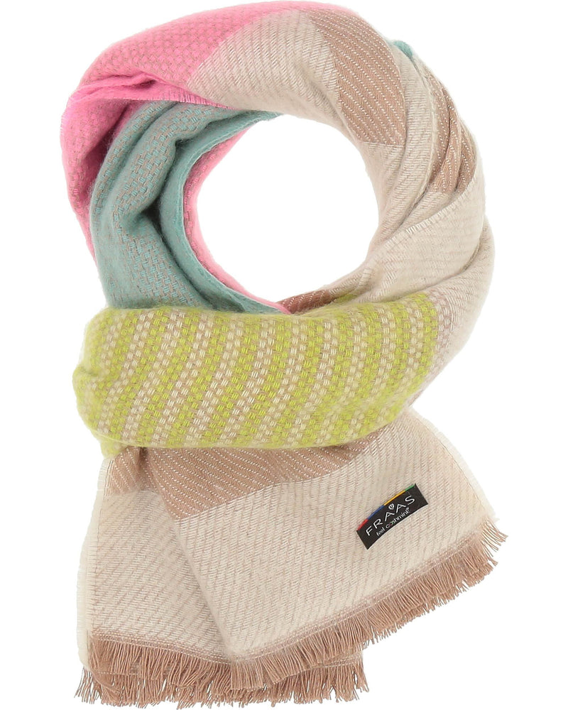 Blocks & Stripes Boucle Eco Scarf