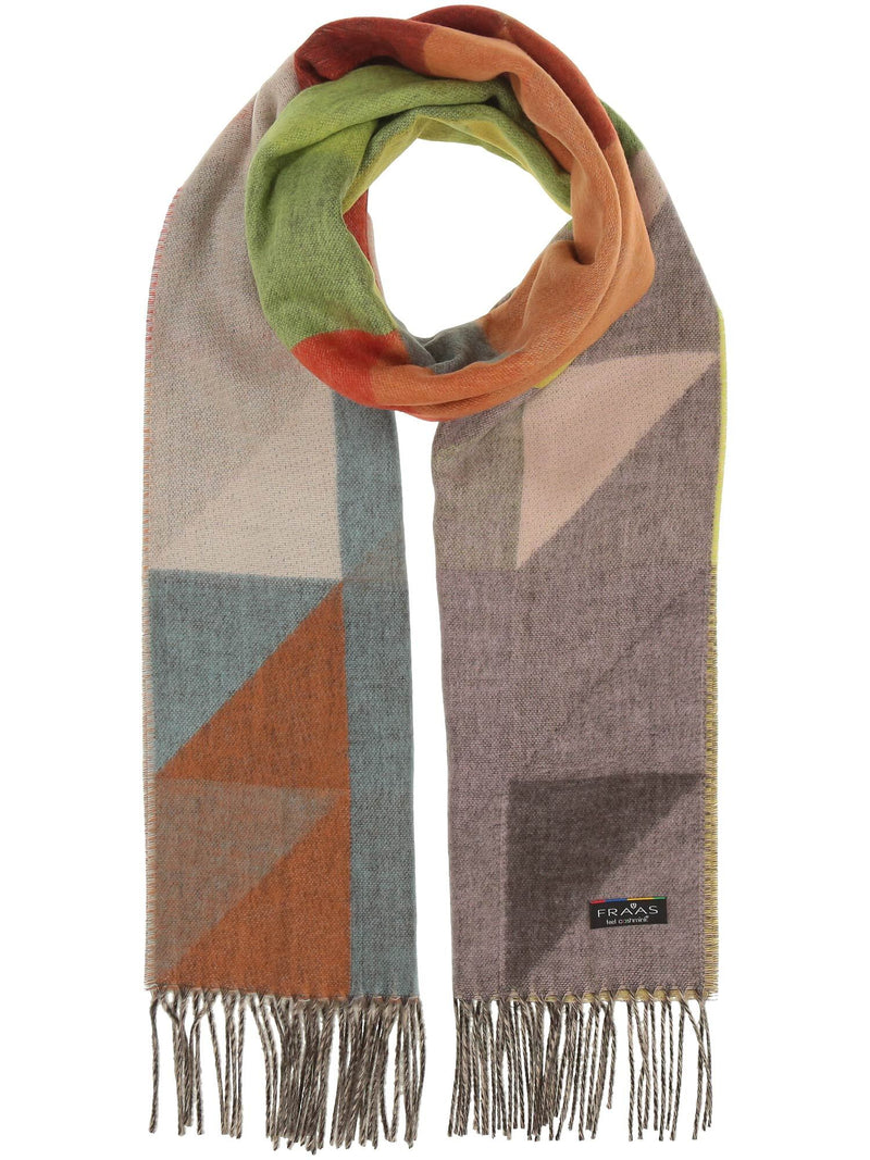 Geometric ColourBlock Cashmink Scarf