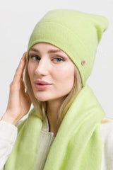 Jersey Knit Cashmere Slouch Hat