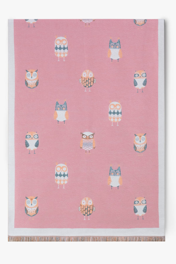 Classy Owl Pattern Scarf