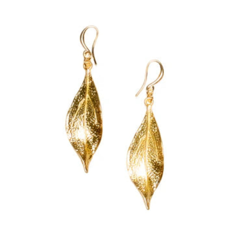 Textured Leaf Earring