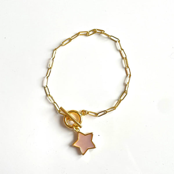 Bracelet with Mother of Pearl Star Charm