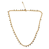 Gold Disc Chain Necklace