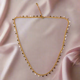 Gold Disc Chain Necklace