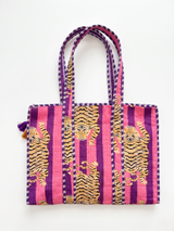 Tiger Quilted Totes