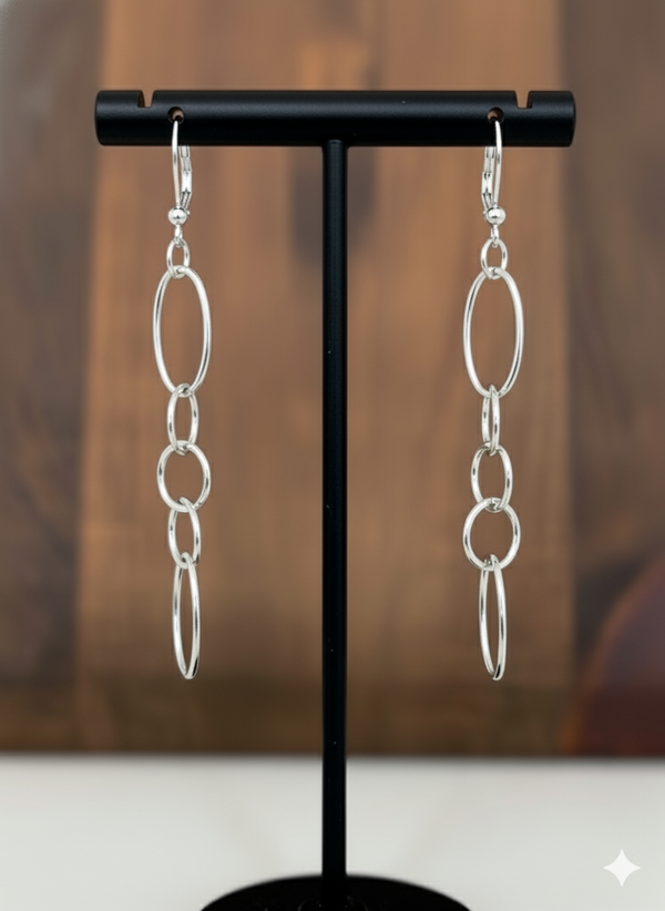 Delilah "Fun Flirty" Earrings - Silver