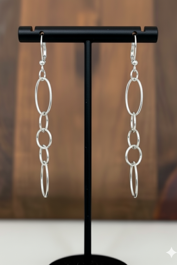 Delilah "Fun Flirty" Earrings - Silver