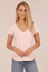 Slub Seamline Layer Short Sleeve