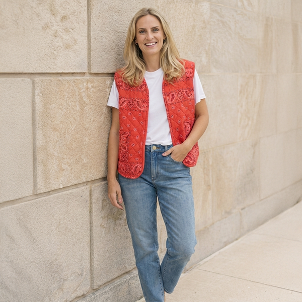 Bandana Quilted Vest