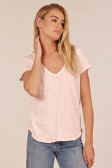 Slub Seamline Layer Short Sleeve