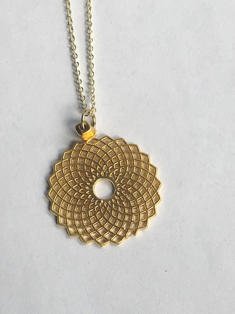 Golden Medallion Necklace