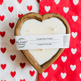 Heart Shaped Dough Bowl Candle