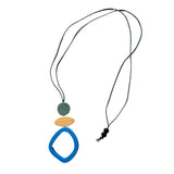 Wooden Hoop Pendant Necklace