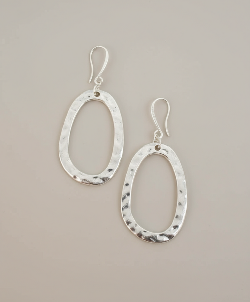 Oval Earrings SILVER