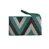 Beaded Zig Zag Clutch