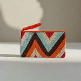 Beaded Zig Zag Clutch