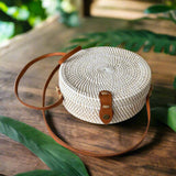 Round Rattan Purse