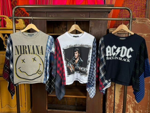 Flannel Band Tee