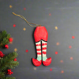 Hanging Elf Bum Ornament