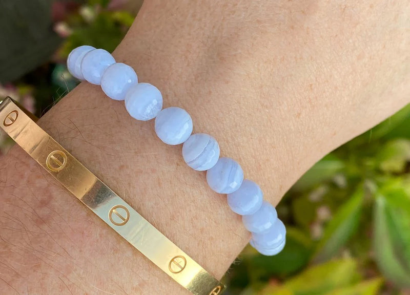 Periwinkle Blue Lace Agate