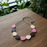 Wooden Tear Drop Necklace