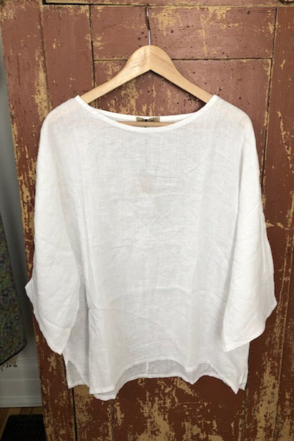 Solid Linen Top