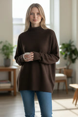 Rib Mock Neck Sweater